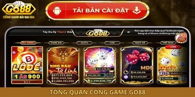 Tổng quan cổng game GO88 